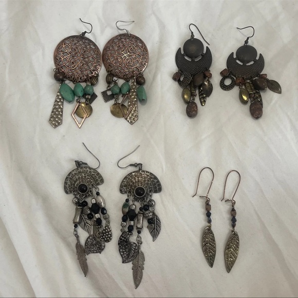Free People Jewelry - Boho earrings bundle!